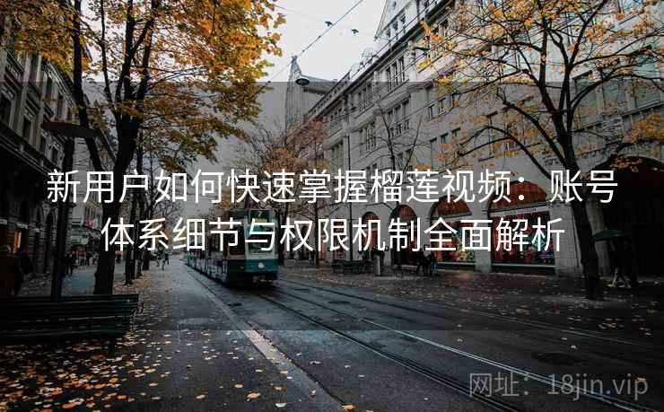 新用户如何快速掌握榴莲视频：账号体系细节与权限机制全面解析