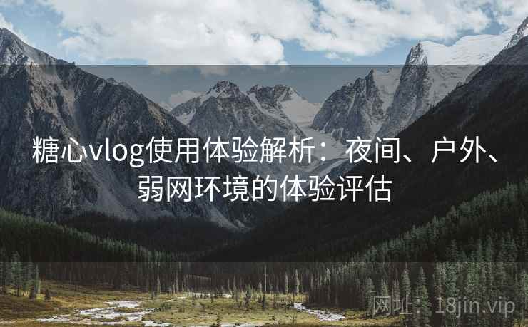糖心vlog使用体验解析：夜间、户外、弱网环境的体验评估