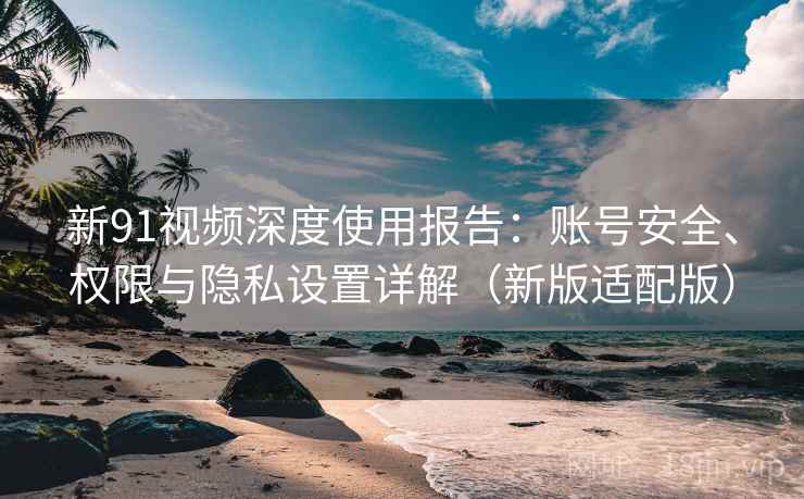 新91视频深度使用报告:账号安全、权限与隐私设置详解(新版适配版) 新91视频深度使用报告:账号安全、权限与隐私设置详解(新版适配版)