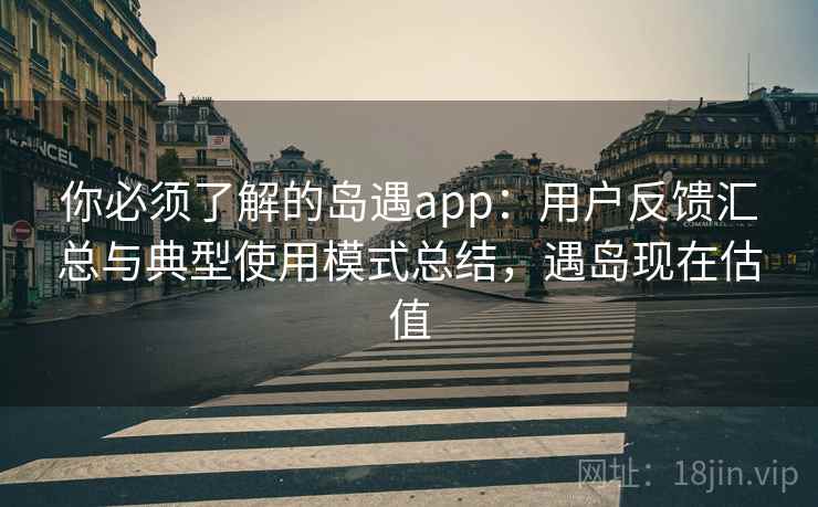 你必须了解的岛遇app:用户反馈汇总与典型使用模式总结,遇岛现在估值 你必须了解的岛遇app:用户反馈汇总与典型使用模式总结,遇岛现在估值