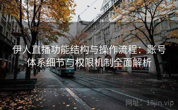 伊人直播功能结构与操作流程：账号体系细节与权限机制全面解析